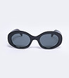 Черни овални дамски слънчеви очила Kuni-0 снимка