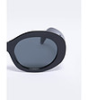 Черни овални дамски слънчеви очила Kuni-1 снимка