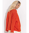 Дамски оранжев пуловер с алпака Venla-1 снимка