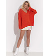 Дамски оранжев пуловер с алпака Venla-2 снимка