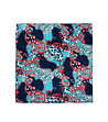Дамски сатенен шал в синьо с принт Arilyn-4 снимка