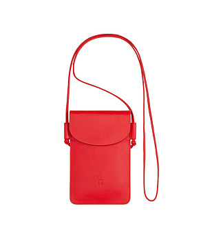 Червена дамска чанта за телефон Alicante снимка