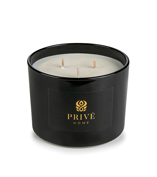 Черна ароматна свещ  Delice d'Orient 420 гр снимка
