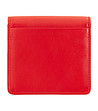 Малък червен портфейл от естествена кожа Flores-1 снимка