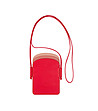 Чанта за телефон в червено и цвят пудра Minorca-0 снимка