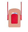 Чанта за телефон в червено и цвят пудра Minorca-2 снимка