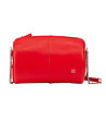 Червена дамска цилиндрична кожена чанта Abigail-1 снимка