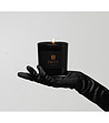 Черна ароматна свещ  Safran - Ambre Noir 280 гр-4 снимка