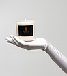 Бяла ароматна свещ Mimosa-Poire 280 гр-2 снимка