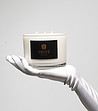Бяла ароматна свещ Rose Pivoine 420 гр-1 снимка
