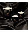 Комплект от 3 черни ароматни свещи в кутия Lemon-Verbena, Mimosa-Poire и Rose Pivoine-4 снимка