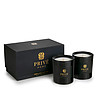 Комплект от 2 черни ароматни свещи в кутия Tobacco&Lea и Oud&Bergamotether-0 снимка