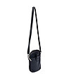 Малка черна дамска кожена чанта Albana-1 снимка