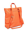 Оранжева дамска раница от естествена кожа Anisela-2 снимка