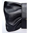 Черна дамска кожена чанта Karra-2 снимка