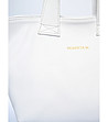 Дамска бяла чанта от естествена кожа Caren-2 снимка