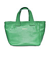 Дамска зелена чанта от естествена кожа Caren-0 снимка