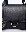 Черна дамска чанта от естествена кожа Gisele-2 снимка