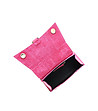 Розова дамска чанта от естествена кожа Gisele-4 снимка