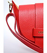 Червена дамска кожена чанта за рамо Dili-2 снимка