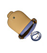 Дамска кожена чанта за рамо в лилав нюанс Dili-3 снимка