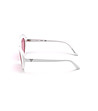 Бели овални дамски очила с розови лещи-1 снимка
