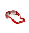 Червени дамски слънчеви очила с еластична лента-1 снимка