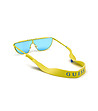 Жълти дамски слънчеви очила със сини лещи-2 снимка