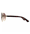 Златисти мъжки слънчеви очила авиатор-2 снимка