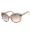 Кафяви дамски слънчеви очила със змийски шарки-0 снимка