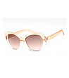 Дамски слънчеви очила с оранжеви прозрачни рамки-0 снимка