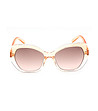 Дамски слънчеви очила с оранжеви прозрачни рамки-1 снимка