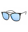 Мъжки слънчеви очила с черна рамка и сини лещи-0 снимка