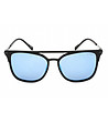Мъжки слънчеви очила с черна рамка и сини лещи-1 снимка