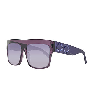 Лилави дамски слънчеви очила с огледални лещи снимка