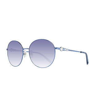 Дамски кръгли сини слънчеви очила снимка