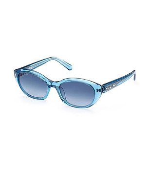 Сини слънчеви очила с прозрачни рамки снимка