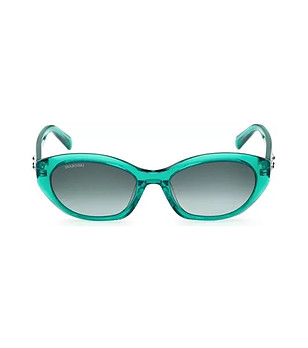 Зелени слънчеви очила с прозрачни рамки снимка