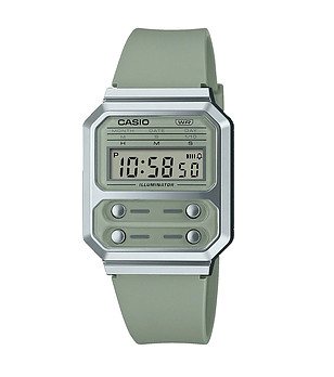 Дигитален unisex часовник в зелено снимка
