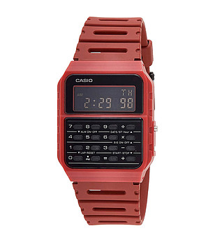 Червен силиконов unisex дигитален часовник снимка
