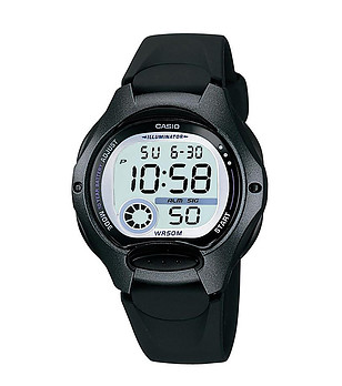 Черен unisex дигитален часовник снимка