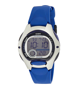 Unisex дигитален часовник в сребристо и синьо снимка