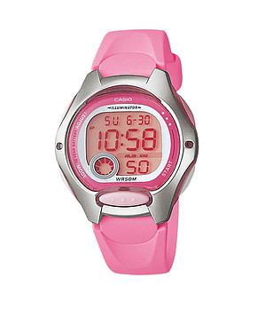 Unisex дигитален часовник в сребристо и розово снимка