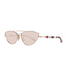 Дамски слънчеви очила в златисто с розови лещи-0 снимка