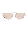 Дамски слънчеви очила в златисто с розови лещи-1 снимка