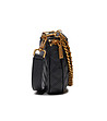 Черна дамска чанта със златисти верижки Pavla-2 снимка