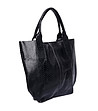 Черна дамска чанта от естествена кожа Arilyn-1 снимка