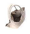 Светлобежова дамска чанта от естествена кожа Arilyn-3 снимка