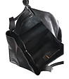 Дамска трапецовидна кожена чанта в черно Salvena-3 снимка