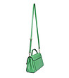 Зелена дамска кожена чанта с капак Farida-1 снимка